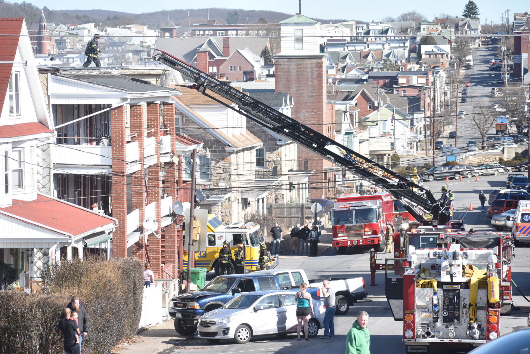 Crews battle 2-4 N. Second St. fire